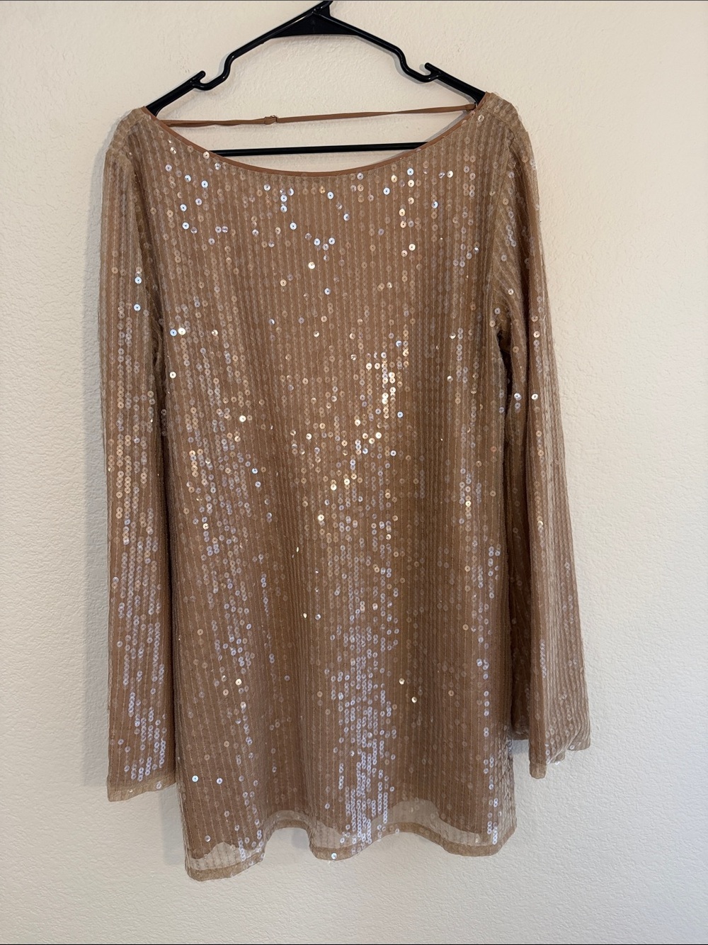 Reformation Sereia Champagne Sequin Dress - Picture 3 of 8